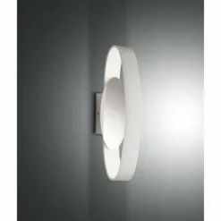 Luminaires Fabas Luce Applique murale Fabas Luce Gaby LED Blanc, 1 lumière* Appliques