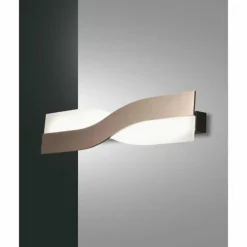 Luminaires Fabas Luce Applique murale Fabas Luce Riace LED Bronze, 1 lumière* Éclairage Led