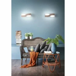 Luminaires Fabas Luce Applique murale Fabas Luce Riace LED Bronze, 1 lumière* Éclairage Led
