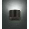 Luminaires Fabas Luce Applique murale Fabas Luce Lao LED Noir, 1 lumière