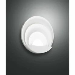 Luminaires Fabas Luce Applique murale Fabas Luce Sunrise Blanc, 1 lumière* Appliques