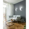 Luminaires Fabas Luce Applique murale Fabas Luce Shield LED Blanc, 1 lumière* Éclairage Led