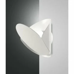 Luminaires Fabas Luce Applique murale Fabas Luce Shield LED Blanc, 1 lumière* Éclairage Led