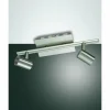 Luminaires Fabas Luce Applique murale Fabas Luce Tucson Nickel mat, 2 lumières* Spots Et Projecteurs