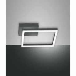 Luminaires Fabas Luce Applique murale Fabas Luce Bard LED Anthracite, 1 lumière
