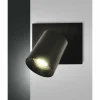 Luminaires Fabas Luce Applique murale Fabas Luce Modo Noir, 1 lumière* Spots Et Projecteurs