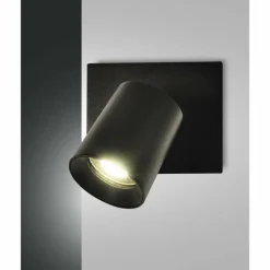 Luminaires Fabas Luce Applique murale Fabas Luce Modo Noir, 1 lumière* Spots Et Projecteurs