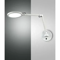 Luminaires Fabas Luce Applique murale Fabas Luce Regina LED Blanc, 1 lumière* Appliques