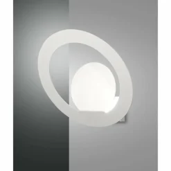 Luminaires Fabas Luce Applique murale Fabas Luce Hector LED Blanc, 1 lumière* Appliques