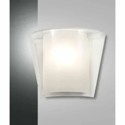 Luminaires Fabas Luce Applique murale Fabas Luce Viki Blanc, 1 lumière