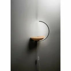 Lampes En Bois-Luminaires Fabas Luce Applique murale Fabas Luce Roseg LED Écru, Noir, 1 lumière