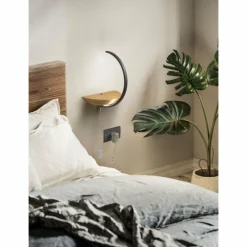 Lampes En Bois-Luminaires Fabas Luce Applique murale Fabas Luce Roseg LED Écru, Noir, 1 lumière