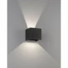 Luminaires Fischer & Honsel Applique murale Fischer & Honsel Wall LED Noir, 2 lumières* Éclairage Led
