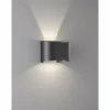 Luminaires Fischer & Honsel Applique murale Fischer & Honsel Wall LED Noir, 2 lumières* Éclairage Led