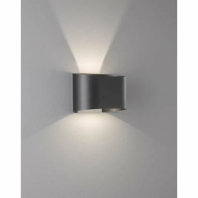Luminaires Fischer & Honsel Applique murale Fischer & Honsel Wall LED Noir, 2 lumières* Éclairage Led