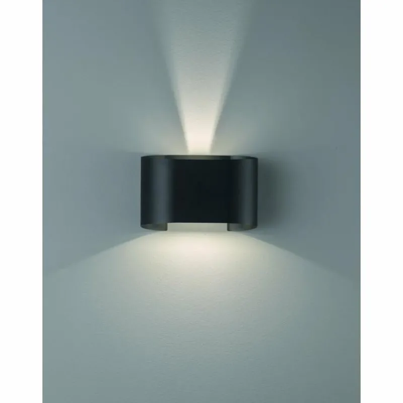 Luminaires Fischer & Honsel Applique murale Fischer & Honsel Wall LED Noir, 2 lumières* Éclairage Led