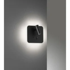 Luminaires Fischer & Honsel Applique murale Fischer & Honsel Mila LED Noir, 1 lumière* Appliques