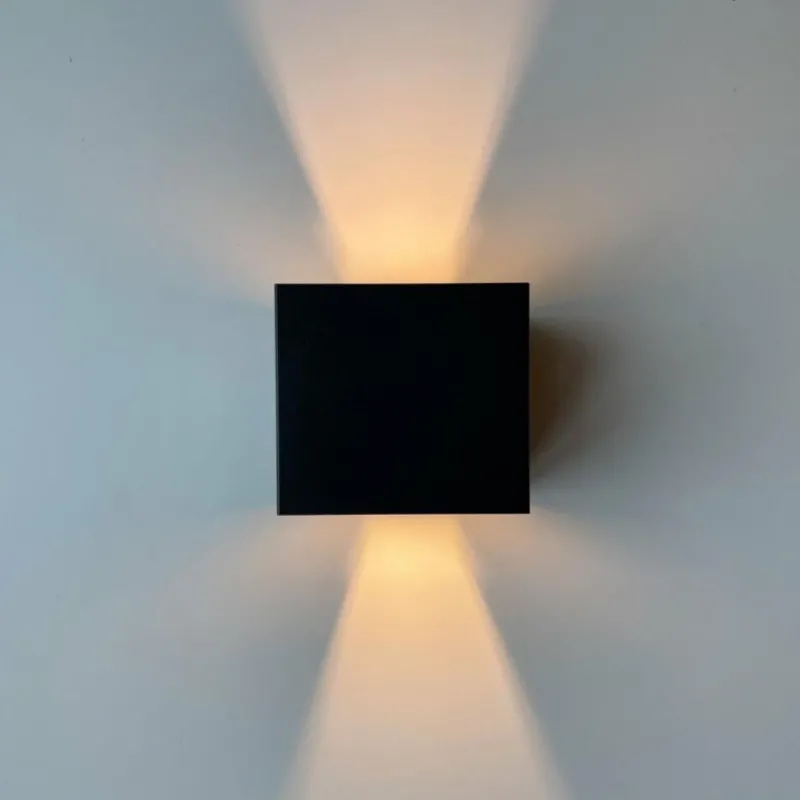 Luminaires Fischer & Honsel Applique murale Fischer & Honsel Thore LED Noir, 2 lumières* Éclairage Led