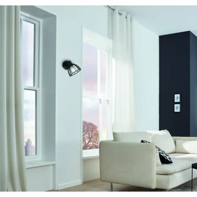 Luminaires Fischer & Honsel Applique murale Fischer & Honsel Tilda Noir, 1 lumière* Appliques