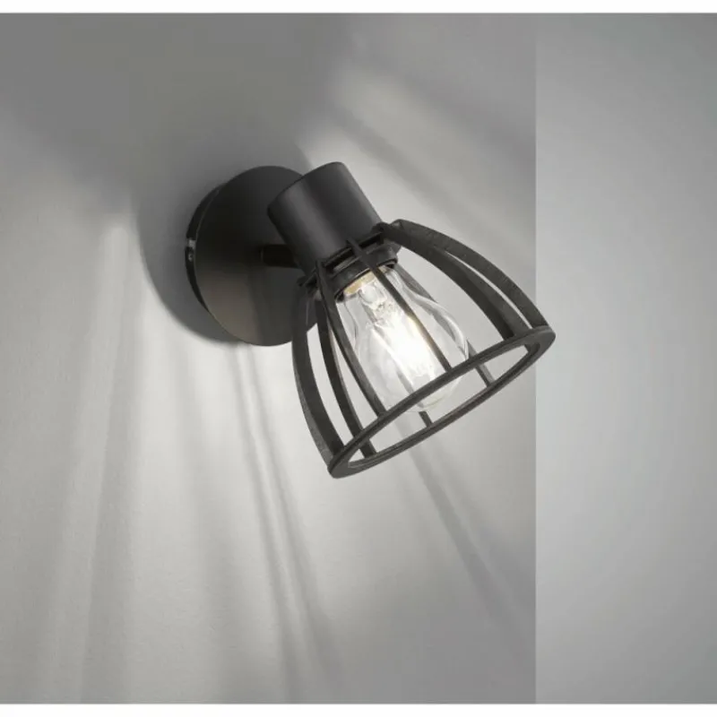 Luminaires Fischer & Honsel Applique murale Fischer & Honsel Tilda Noir, 1 lumière* Appliques
