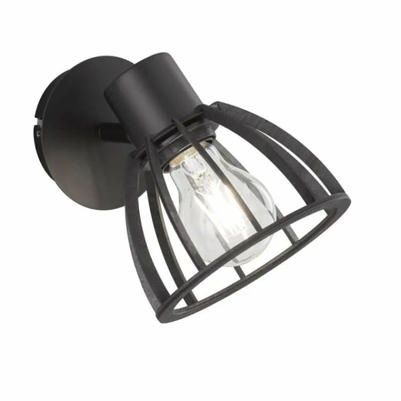 Luminaires Fischer & Honsel Applique murale Fischer & Honsel Tilda Noir, 1 lumière* Appliques