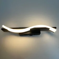 Luminaires Fischer & Honsel Applique murale Fischer & Honsel Bridge LED Noir, 1 lumière* Éclairage Led