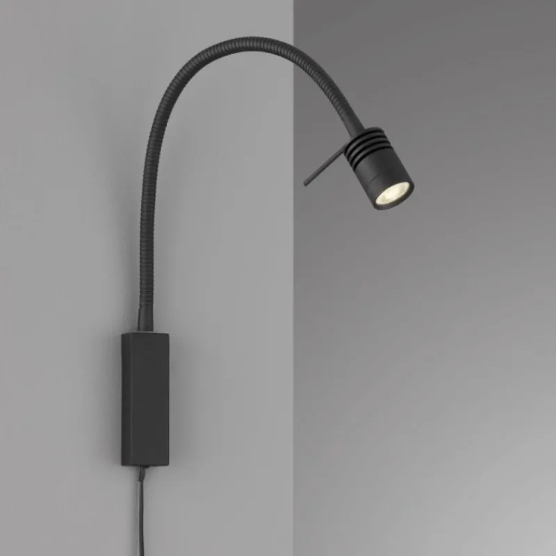 Luminaires Fischer & Honsel Applique murale Fischer & Honsel Seng LED Noir, 1 lumière* Éclairage Led