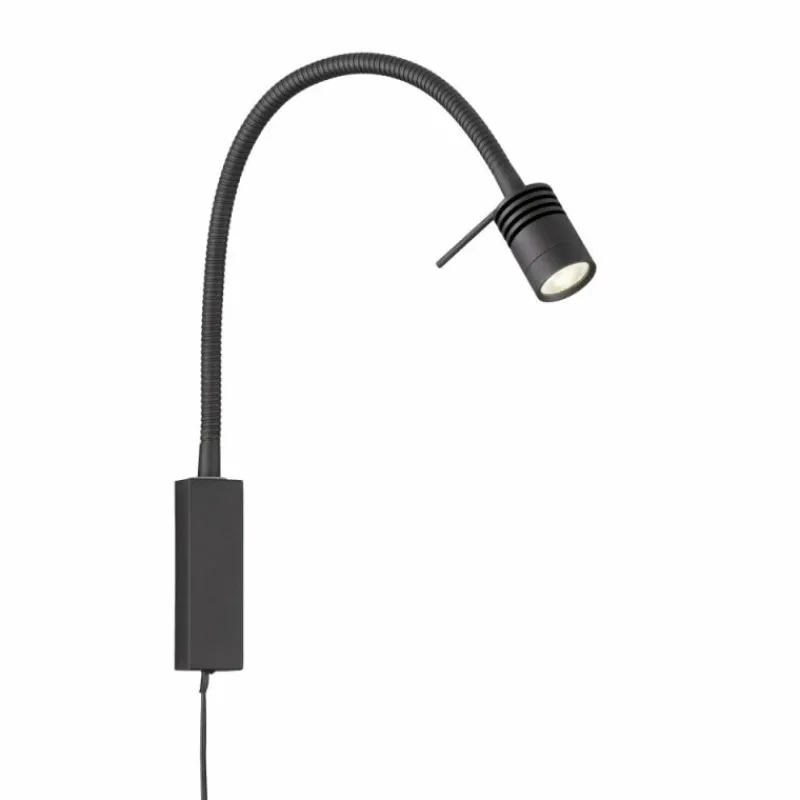 Luminaires Fischer & Honsel Applique murale Fischer & Honsel Seng LED Noir, 1 lumière* Éclairage Led