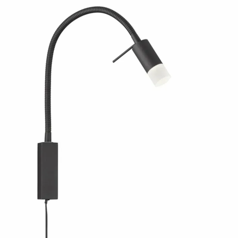 Luminaires Fischer & Honsel Applique murale Fischer & Honsel Seng LED Noir, 1 lumière* Éclairage Led