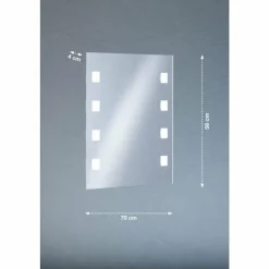 Luminaires Fischer & Honsel Applique murale Fischer & Honsel Spiegel LED Argenté, 1 lumière