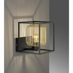 Lampes Dorées-Luminaires Fischer & Honsel Applique murale Fischer & Honsel Caydo Noir, 1 lumière