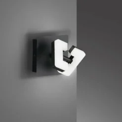 Luminaires Fischer & Honsel Applique murale Fischer & Honsel Ray LED Noir, 1 lumière* Éclairage Led