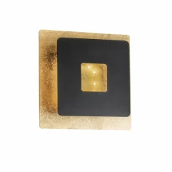 Lampes Dorées-Luminaires Fischer & Honsel Applique murale Fischer & Honsel Hennes LED Or, Noir, 1 lumière