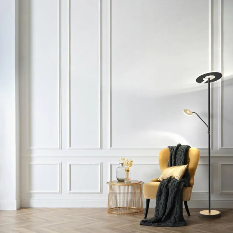 Lampes Dorées-Luminaires Fischer & Honsel Applique murale Fischer & Honsel Hennes LED Or, Noir, 1 lumière