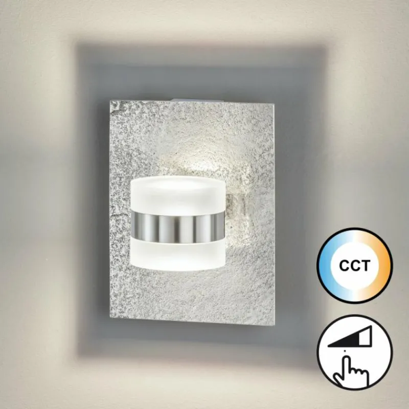 Luminaires Fischer & Honsel Applique murale Fischer & Honsel Zuma LED Nickel mat, 1 lumière* Appliques