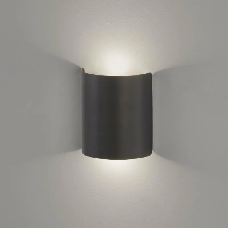 Luminaires Fischer & Honsel Applique murale Fischer & Honsel Halv LED Noir, 2 lumières* Éclairage Led