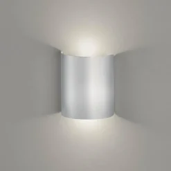 Luminaires Fischer & Honsel Applique murale Fischer & Honsel Halv LED Argenté, 2 lumières* Éclairage Led