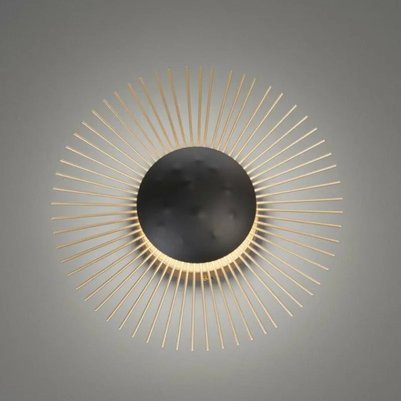 Luminaires Fischer & Honsel Applique murale Fischer & Honsel Varras LED Noir, 1 lumière* Éclairage Led