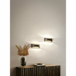 Luminaires Fischer & Honsel Applique murale Fischer & Honsel Rio LED Noir, 1 lumière