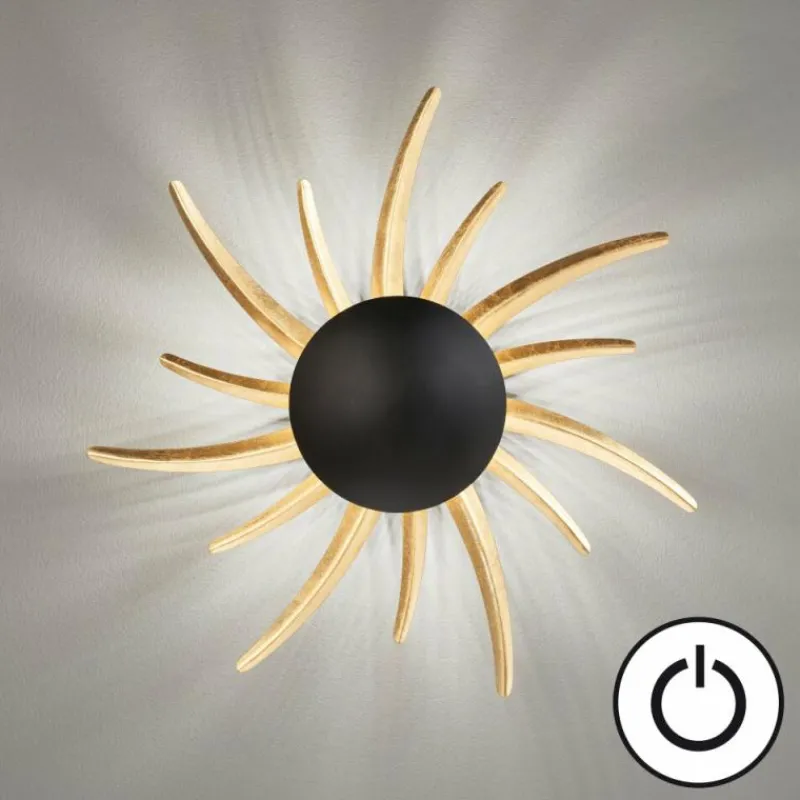 Luminaires Fischer & Honsel Applique murale Fischer & Honsel Sol LED Noir, 1 lumière* Éclairage Led