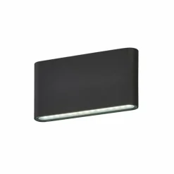 Luminaires Fischer & Honsel Applique murale Fischer & Honsel Scone LED Noir, 2 lumières