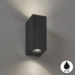 Luminaires Fischer & Honsel Applique murale Fischer & Honsel Emilio LED Noir, 2 lumières* Éclairage Led