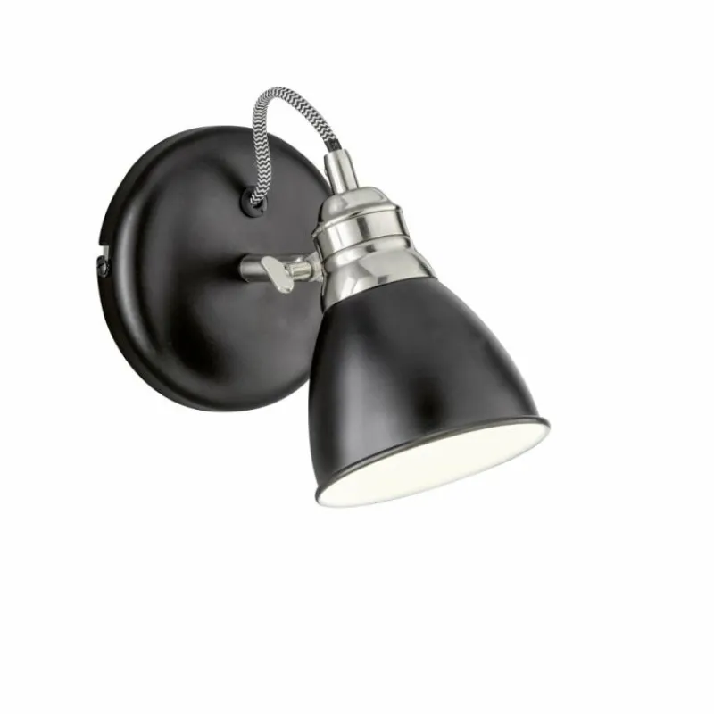 Luminaires Fischer & Honsel Applique murale Fischer-Honsel Wales Noir, 1 lumière* Appliques