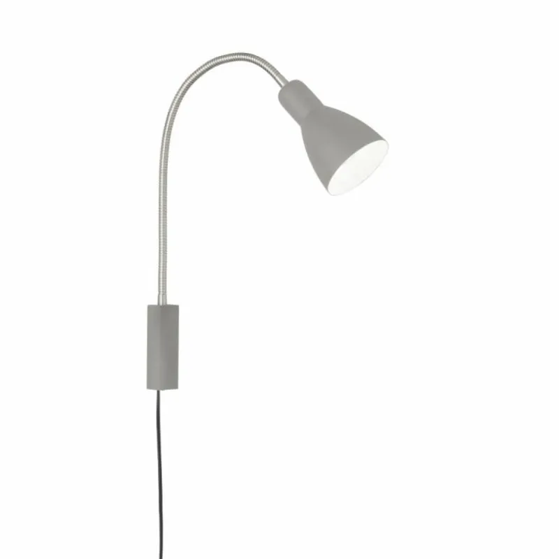 Luminaires Fischer & Honsel Applique murale Fischer-Honsel Lolland Gris, 1 lumière* Appliques