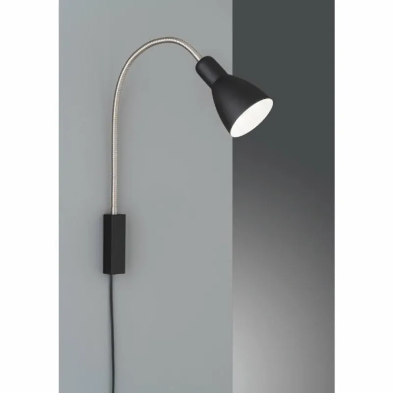 Luminaires Fischer & Honsel Applique murale Fischer-Honsel Lolland Noir, 1 lumière* Appliques