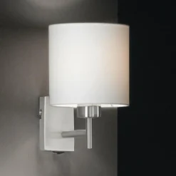 Lampes En Tissu-Luminaires Fischer & Honsel Applique murale Fischer-Honsel Dreamer Nickel mat, 1 lumière