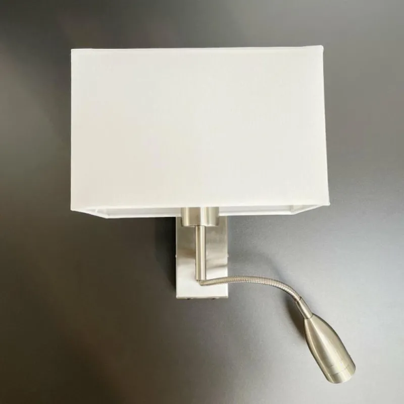 Lampes En Tissu-Luminaires Fischer & Honsel Applique murale Fischer-Honsel Dream Nickel mat, 1 lumière