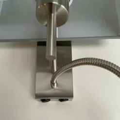 Lampes En Tissu-Luminaires Fischer & Honsel Applique murale Fischer-Honsel Dream Nickel mat, 1 lumière