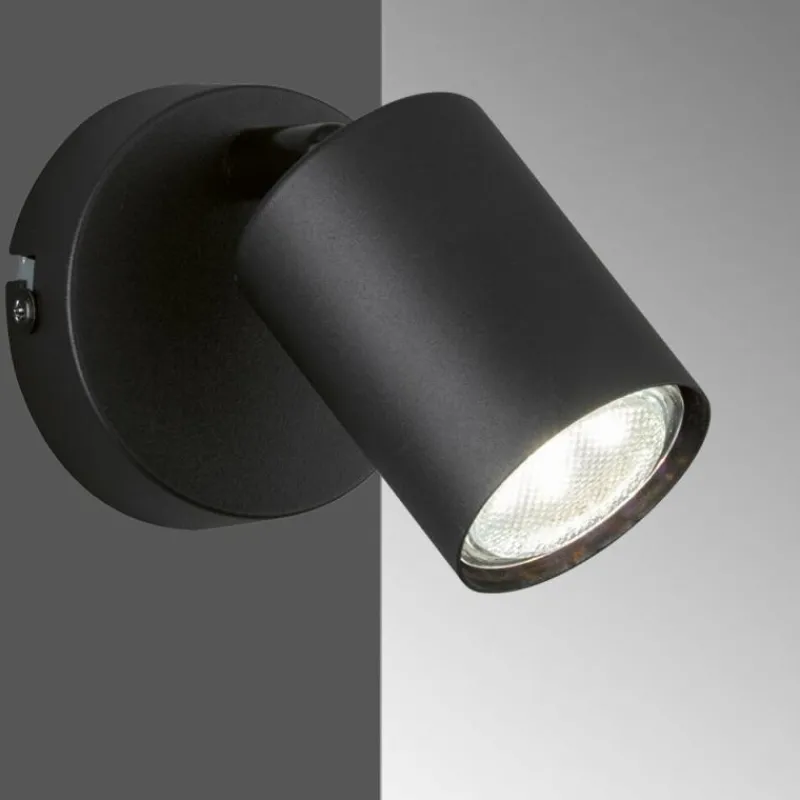 Luminaires Fischer & Honsel Applique murale Fischer-Honsel Vano Noir, 1 lumière* Appliques