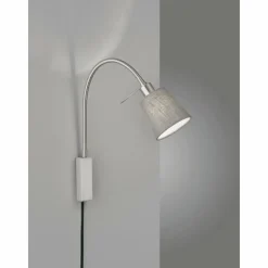 Lampes En Tissu-Luminaires Fischer & Honsel Applique murale Fischer-Honsel Wolke Nickel mat, 1 lumière